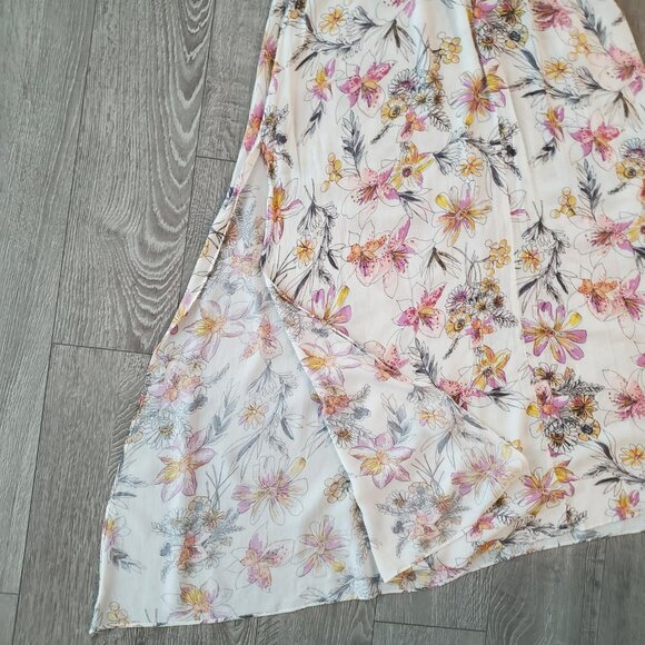 Intimately by Free People Womens Maxi Dress Floral Front Cut Out Size XS - Picture 5 of 5